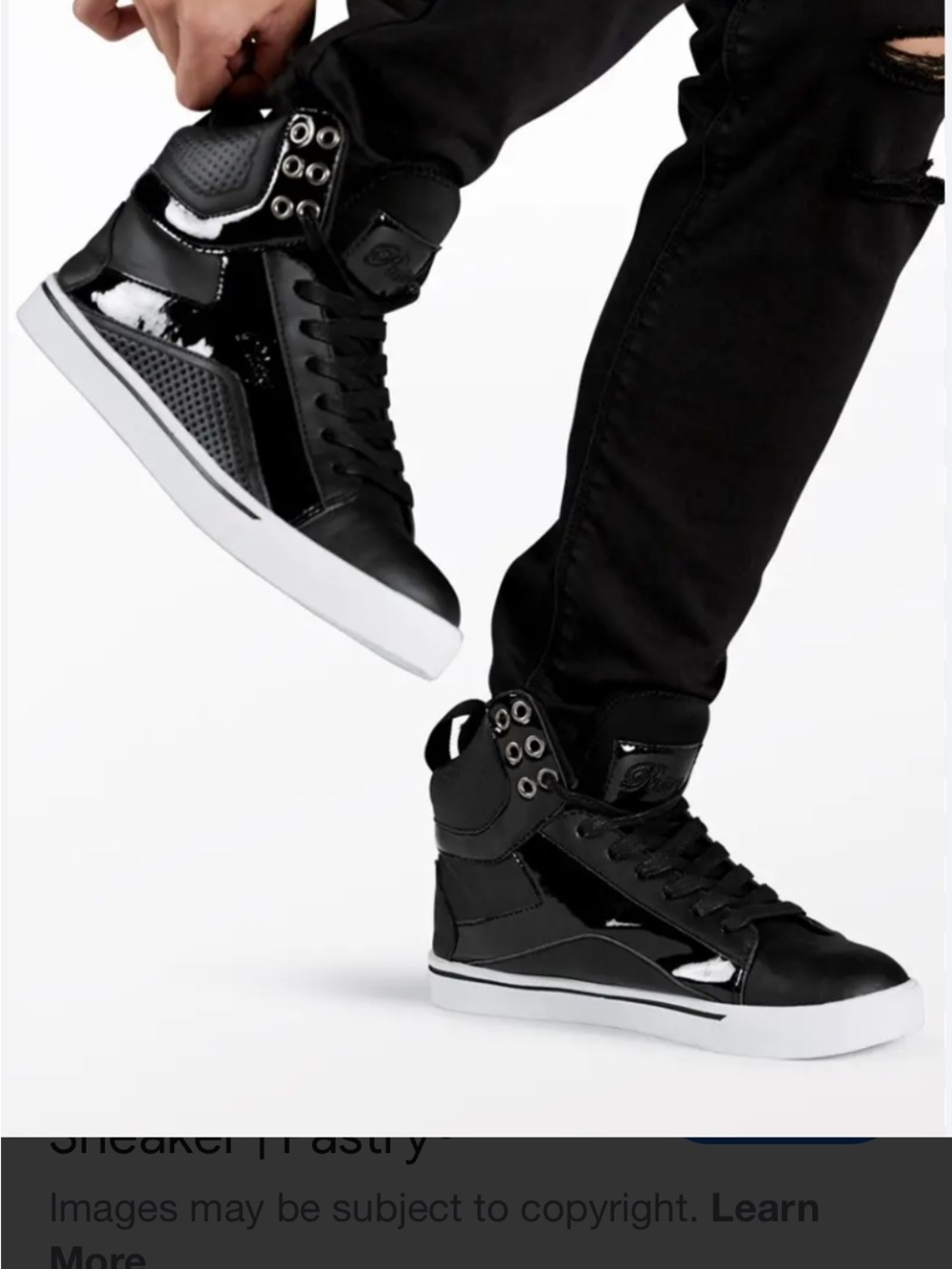Pastry Black Sneaker Logo Accent size 7